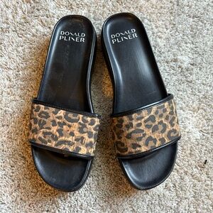 Donald J. Pliner Women's Leopard Slide Sandals